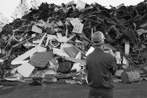 Willesden recycling center processing furniture