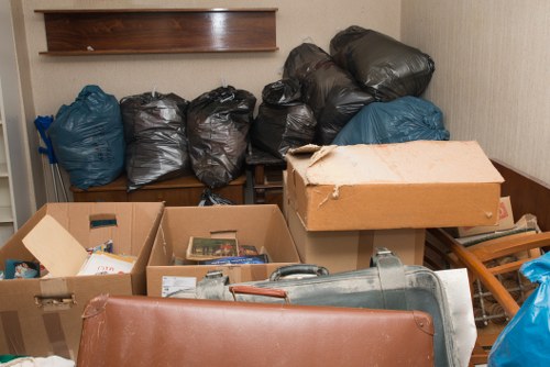 Organized house clearance process in a Willesden property